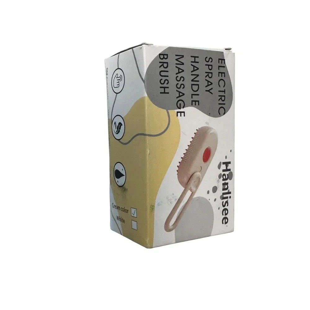 Hanlisee USB Rechargeable Pet Grooming‎ Mist Spray Brush Dog Cat New